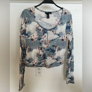 Forever 21 long sleeved cropped top